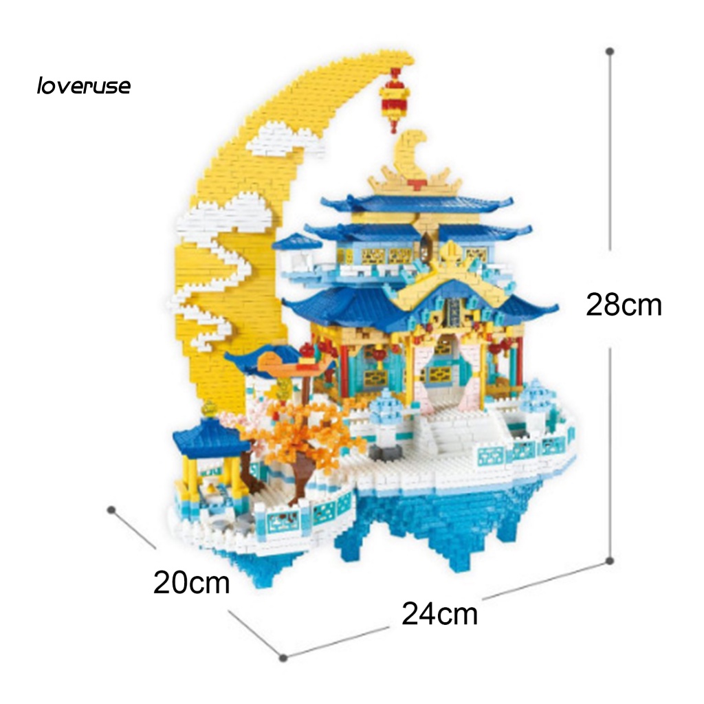 1 Hộp Đồ Chơi Lắp Ráp Mô Hình Kiến Trúc Bằng Nhựa Dễ Thương Dùng Làm Quà Tặng Sinh Nhật