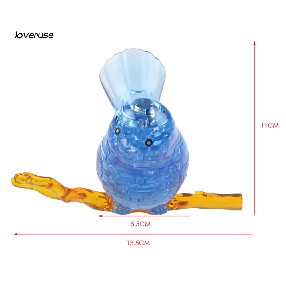 Đồ Chơi Lắp Ráp Mô Hình Chú Chim 3D Bằng Pha Lê Xinh Xắn Cho Bé