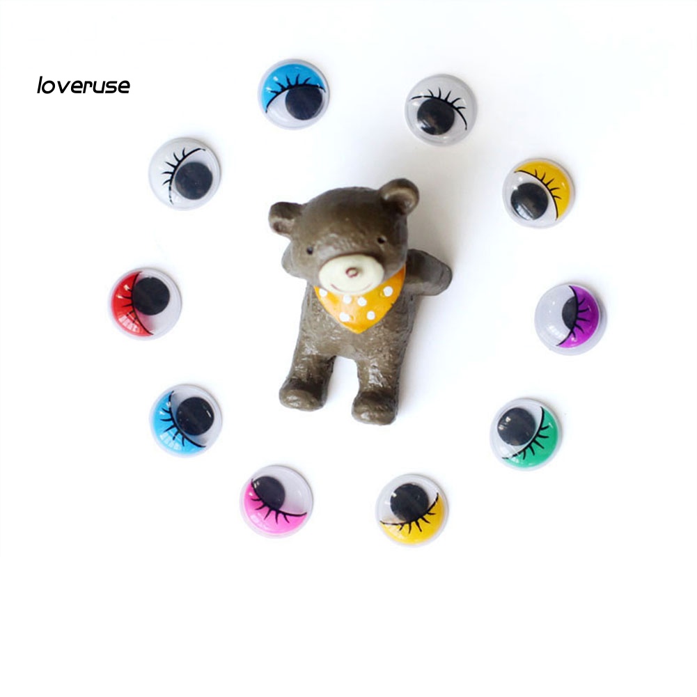 Set 50 Mắt Nhựa Tự Dính Cho Búp Bê