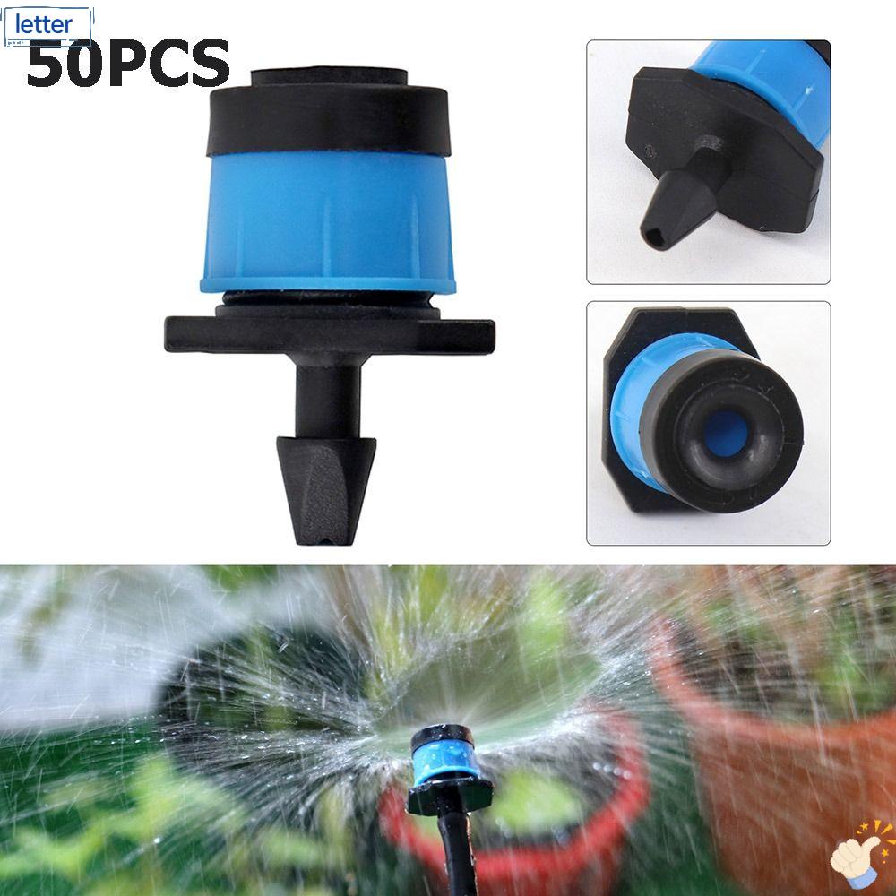 Set 50 Đầu Phun Nước Tưới Cây Xoay 360 Độ Tiện Dụng° Hệ Thống Tưới Nước Nhỏ Giọt Tiện Dụng