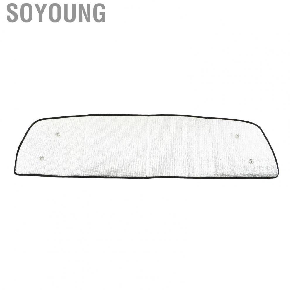 Soyoung Car Sun Visor  Protection Keep Vehicle Cool Double Layer Reflective 210T Material Auto Window Sunshade Aluminum Foil with Suction Cups for XK50 2007-2021
