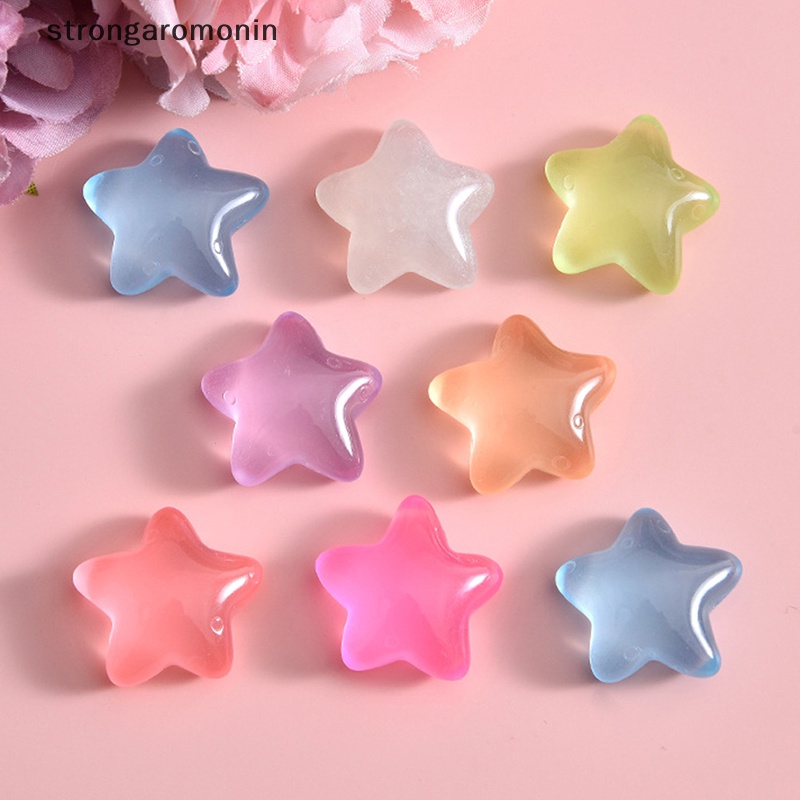 Set 3 Mô Hình Ngôi Sao Dạ Quang Mini Bằng Nhựa Resin Trang Trí Tiểu Cảnh / Sân Vườn