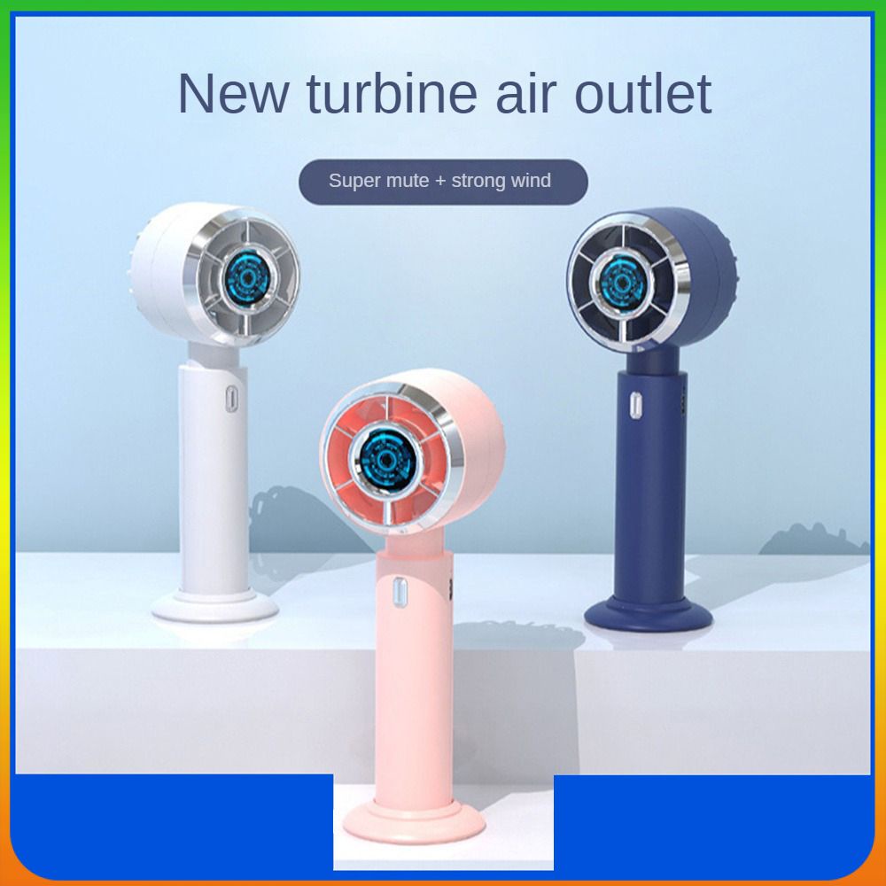 Quạt Turbo Cầm Tay Mới 2023 Quạt Turbo Sạc Ngoài Trời Cho Sinh Viên Mini Không Tiếng Ồn Usb Tiện Dụng TECH4