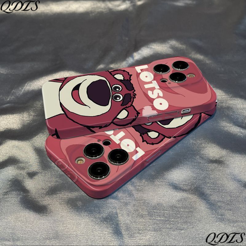 Ốp Điện Thoại Siêu Mỏng In Hình Gấu Dâu Tây Cho Iphone X XS11 12 13Promax XR / 14 / A2AV