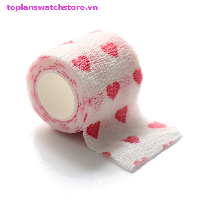 Băng Quấn Thể Thao Co Giãn Tự Dính Hình Trái Tim Màu Trắng