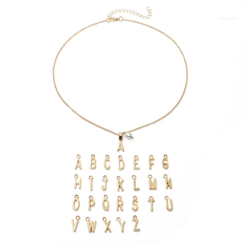 Vòng cổ Mặt Chữ Cái Đơn Giản Thời Trang Dành Cho Nữ