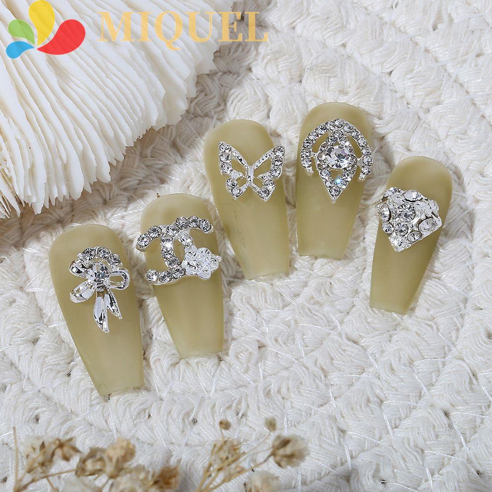 Miếng Dán Trang Trí Móng Tay 3D Dành Cho Nữ|Phụ Kiện Trang Trí Móng Tay Bằng Hợp Kim Phong Cách Thời Trang