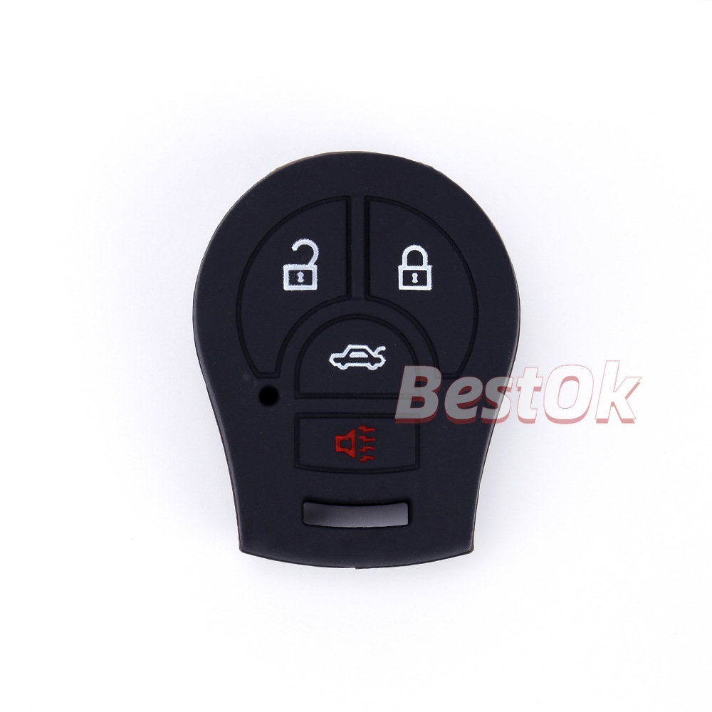Vỏ Bọc Chìa Khóa Điều Khiển Từ Xa Bằng Silicone Cho Nissan NV Rogue Sentra Versa Tiida Almera Micra Note