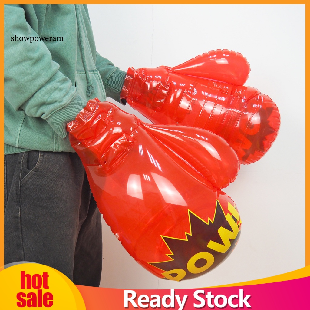 1 Đôi Găng Tay Bơm Hơi Bằng PVC Dày Dặn Dùng Đục Lỗ Trong Nhà Cho Bé