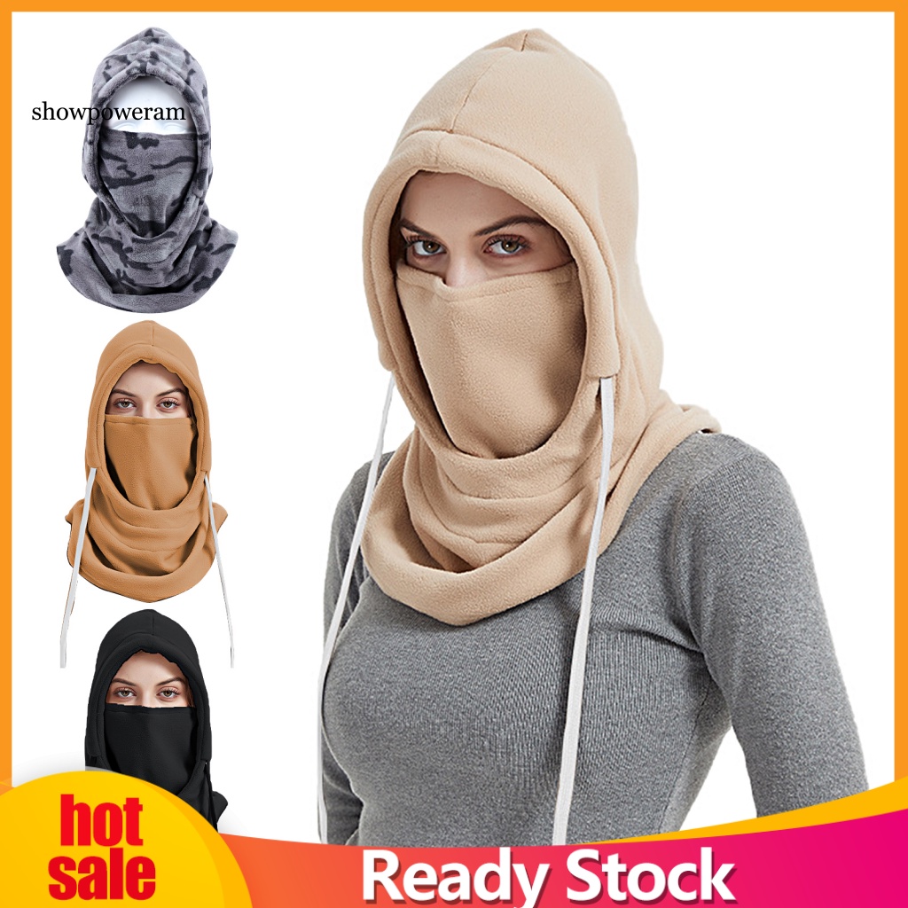 Mũ Giữ Nhiệt Che Phủ Mặt Chống Lạnh Bằng Vải Lông Cho Hoạt Động Ngoài Trời