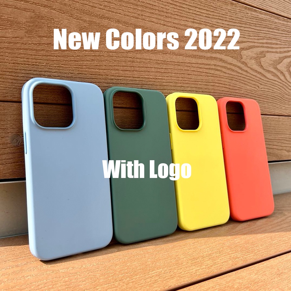 Ốp Điện Thoại Từ Tính Bằng Silicon Màu Trơn Cho iPhone 13 Pro Max 13 13