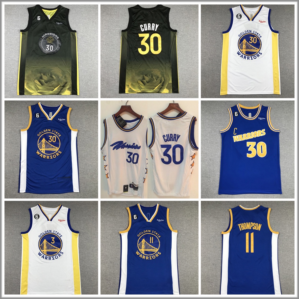 Áo Thun Bóng Rổ Jersey Curry Thompson Poole Jersey Mùa Hè 2023 Cho Nam