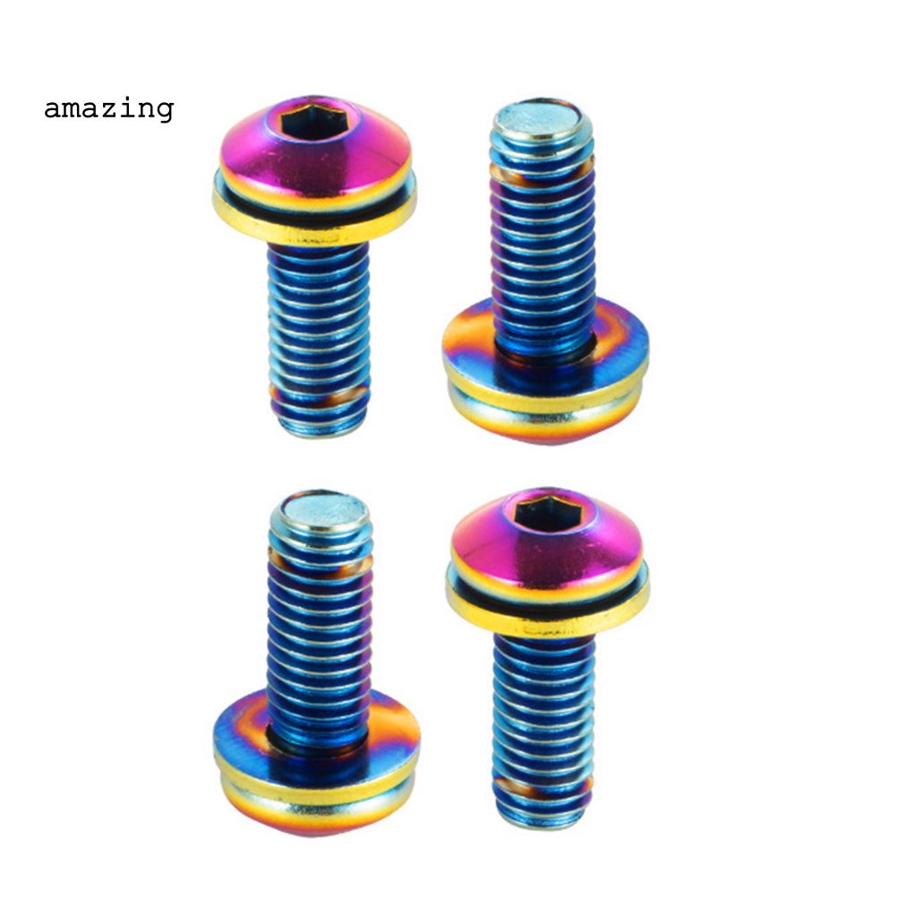 Set 4 Giá Đỡ Bình Nước / Bu Lông / Chai Nước Chống Mòn Nhiều Màu Có Ốc Vít Dành Cho Xe Đạp Ngoài Trời