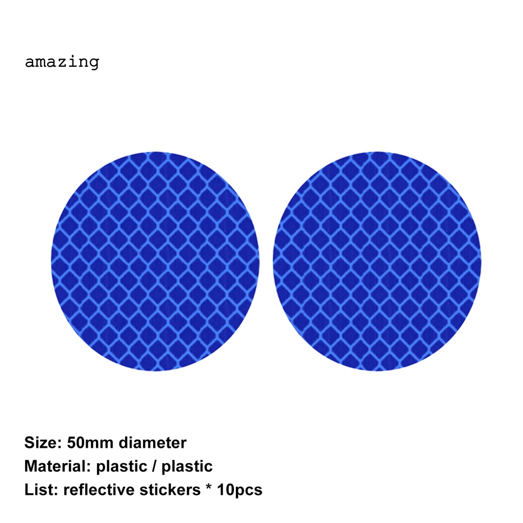 Bộ 10 Miếng Dán Phản Quang Cảnh Báo An Toàn Chống Nắng Cho Xe Đạp Điện