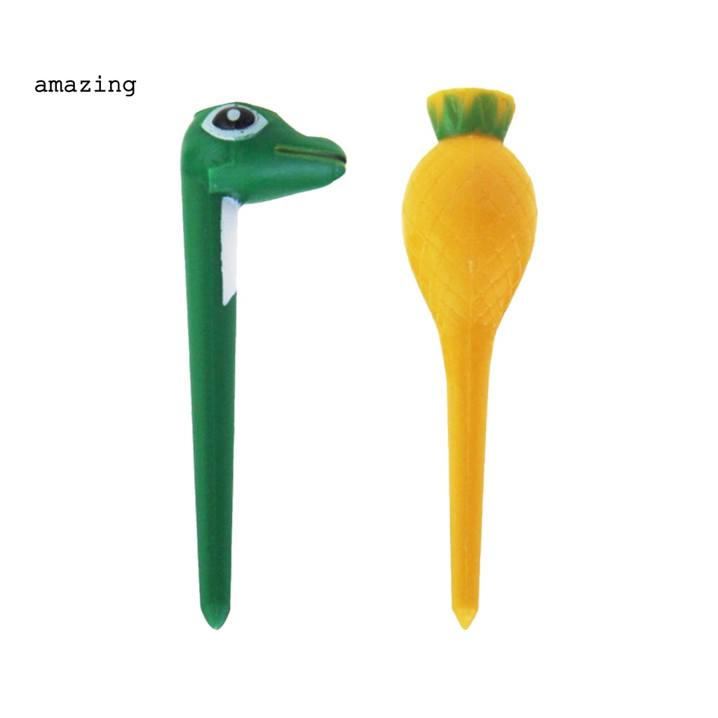 Set 6 Tee Golf Dạng Xoay Trọng Lượng Nhẹ Họa Tiết Hoạt Hình Luyện Tập Thiết Kế Tiện Lợi