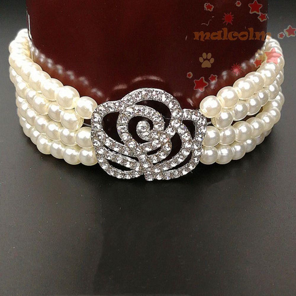 Vòng Cổ Bốn Hàng Cho Thú Cưng|Dây Xích Đeo Cổ Chó Mèo Dễ Thương