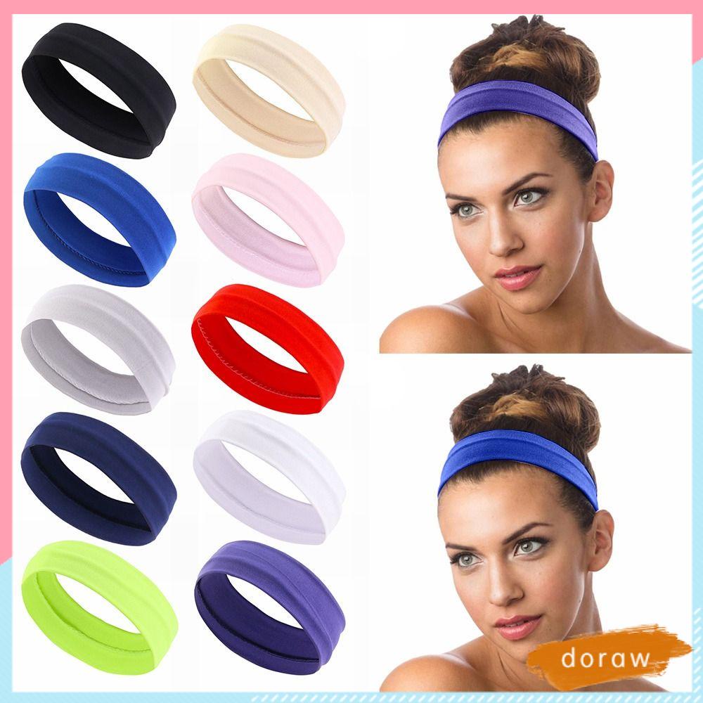 Băng Đô Cài Tóc Co Giãn Thấm Hút Mồ Hôi Tiện Dụng Cho Nữ Tập Thể Thao