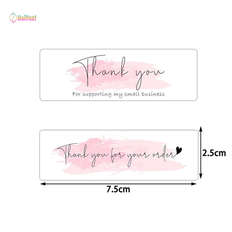 💜Cuộn 120 Miếng TEM dán chữ " Thank you" >