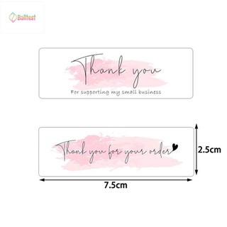 Balltest🎨Cuộn 120 Miếng TEM dán chữ " Thank you" << SIZE 2.5*7.5CM- 120 tem/CUỘN<<NHIỀU MẪU ĐẸP>>