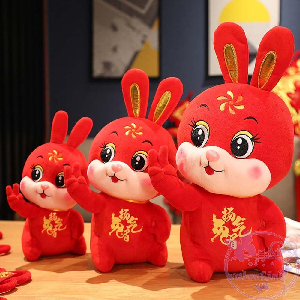 Thú Nhồi Bông Hình Thỏ Phong Cách Trung Hoa Mừng Năm Mới