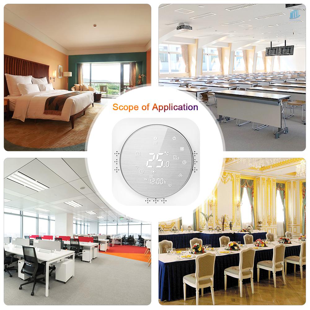 Bộ Điều Khiển Nhiệt Độ Thông Minh 95-240V Wi-Fi 5 + 1 + 1 Có Màn Hình LCD