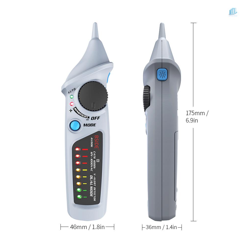 Bút Thử Điện Thông Minh BSIDE AC Không Tiếp Xúc Tự Động Cảm Ứng Âm Thanh &amp; Ánh Sáng Hai Chế Độ NCV