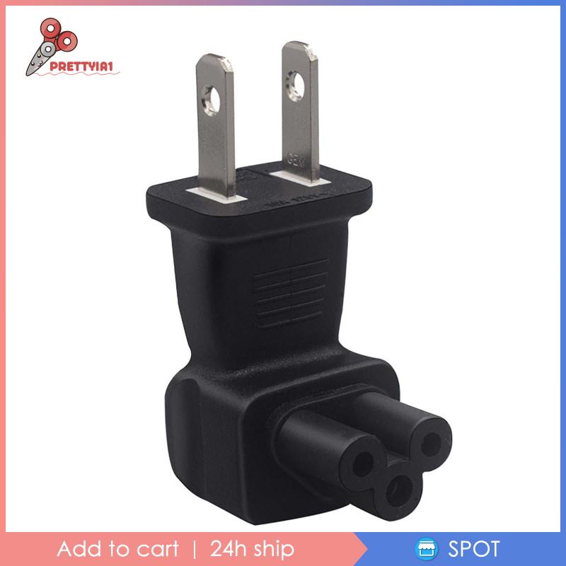 Đầu Chuyển Đổi Phích Cắm US Sang IEC320 C5 Siêu Bền Tiện Dụng Cho Notebook / Máy Tính Để Bàn