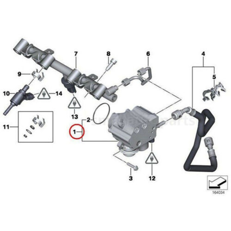 Bộ sửa chữa máy bơm áp suất dầu Phụ kiện thay thế cho Peugeot 308 3008 Mini Cooper 1920LL 1675941280 13517588879