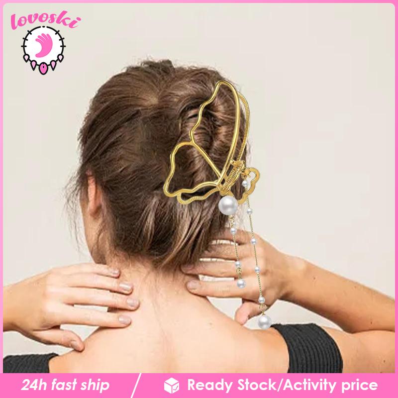 Kẹp Tóc Tua Rua Dài Mỏng Phong Cách Retro Cho Nữ