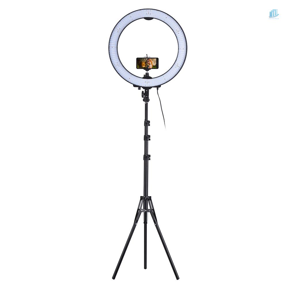 ANDOER Vòng Đèn LED Chụp Ảnh 600 Bóng CRI90 + 36W 18 Inch 5500K Có Thể Điều Chỉnh Độ Sáng