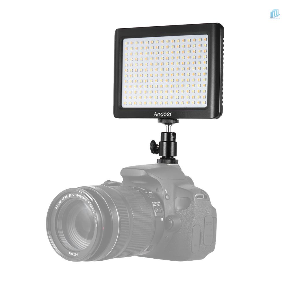 ANDOER Set 192 Đèn LED Mini Điều Chỉnh Được Độ Sáng 3200K / 6000K Cho Máy Ảnh DSLR