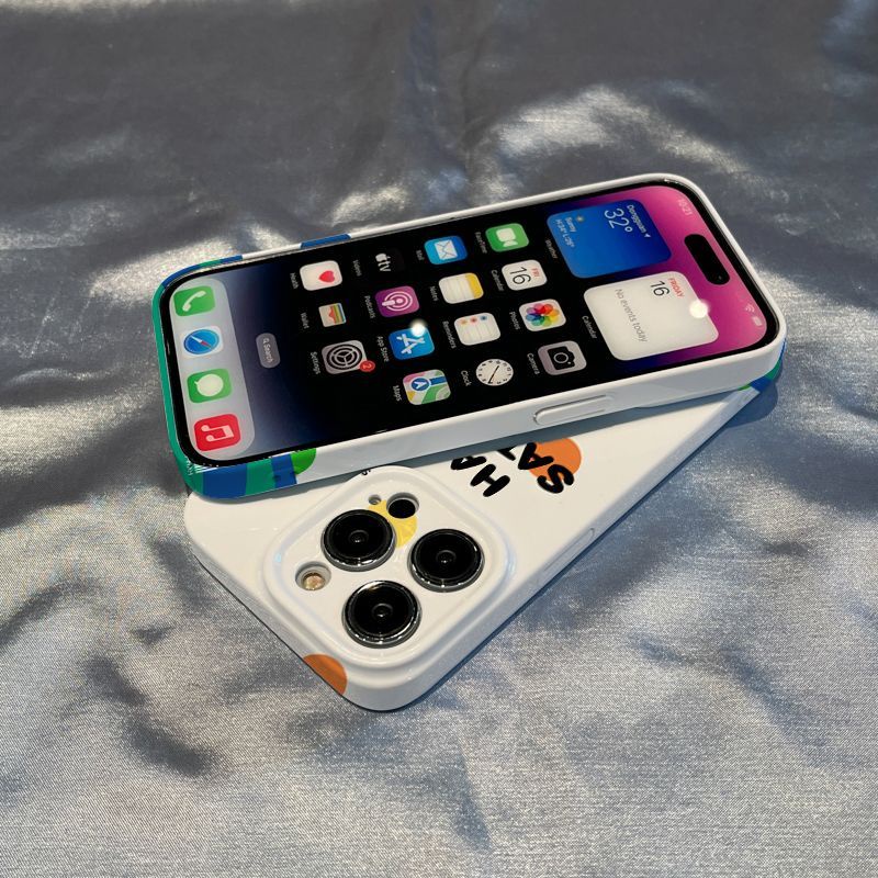 Ốp Điện Thoại Họa Tiết Thỏ Đáng Yêu Cho Iphone 14promax11 / 8xriPhone12 / xs Apple 13 / plus / Happy 7 XZPH