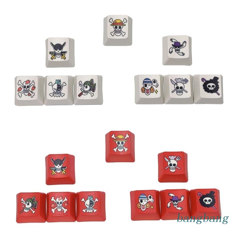 Bộ 9 Nút Bàn Phím PBT OEM In Hình Cướp Biển Hoạt Hình Nhuộm Màu