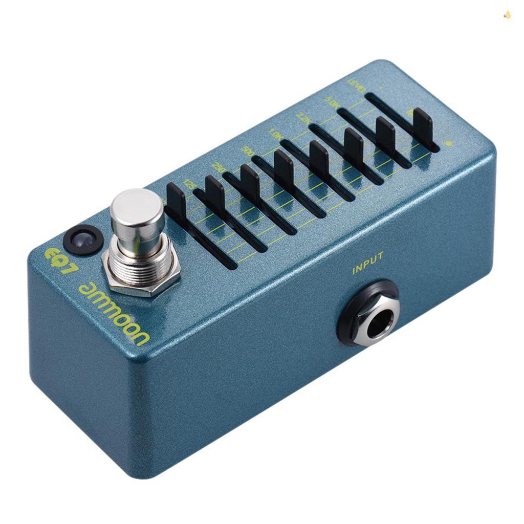 Bàn Đạp Hiệu Ứng Đàn Guitar ammoon EQ7 Mini 7 Băng Tần Chất Liệu Hợp Kim Nhôm