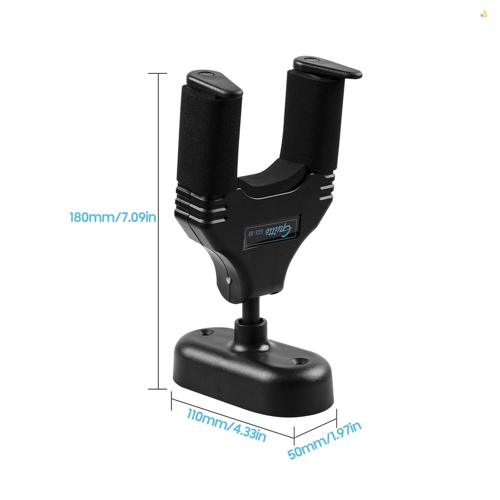 Giá Đỡ Đàn Guitar Guitto GGS-08 Gắn Tường Tự Khóa Có Thể Tháo Rời Tiện Dụng