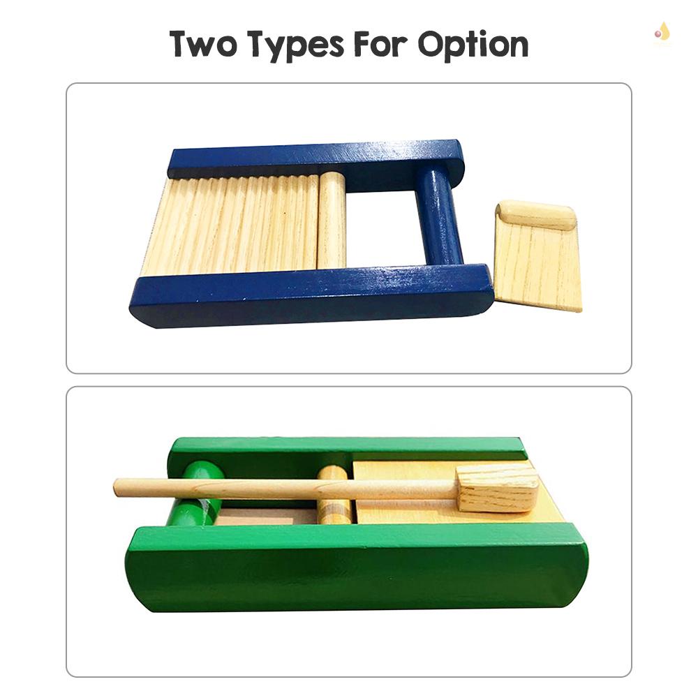 Bộ Nhạc Cụ Gõ Bằng Gỗ Trơn Kèm Dụng Cụ Gõ