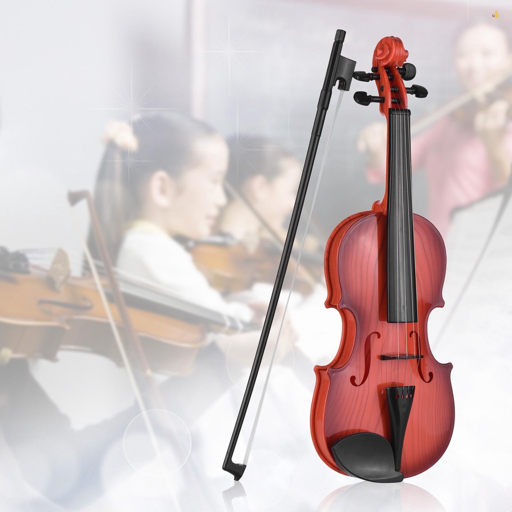 Đồ Chơi Đàn Violin Điện Mini 4 Dây Tùy Chỉnh Kèm Cung Vĩ Cầm Cho Bé