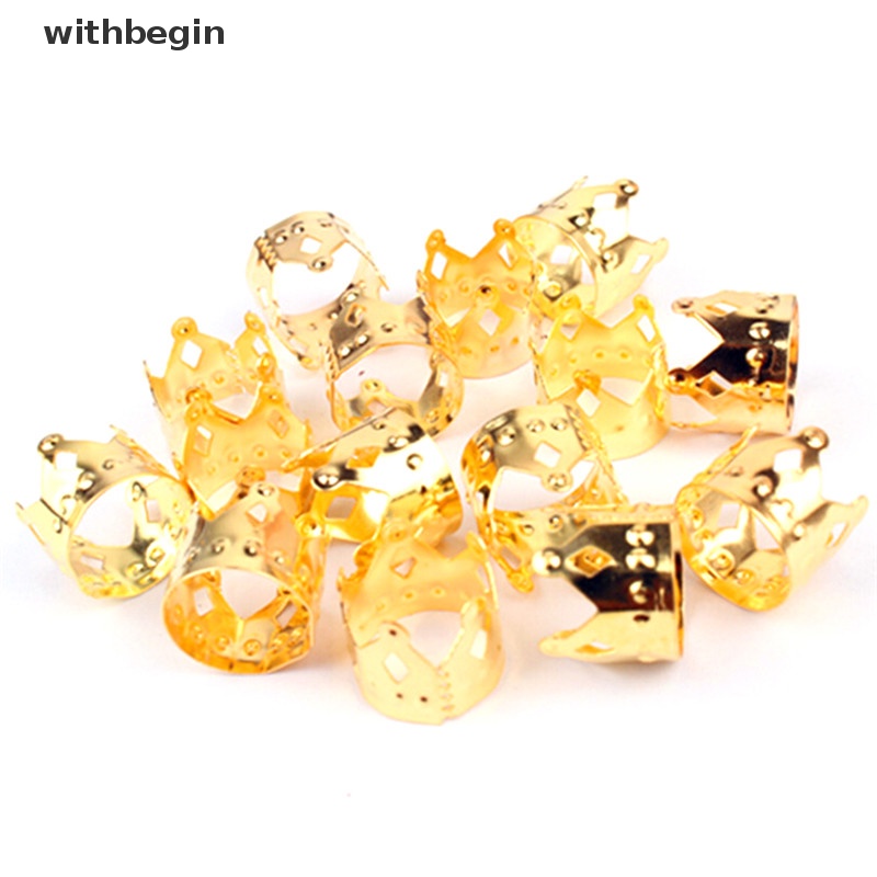 Bộ 20 Kẹp Tóc Dreadlock Màu Vàng / Bạc Tùy Chỉnh Tiện Dụng