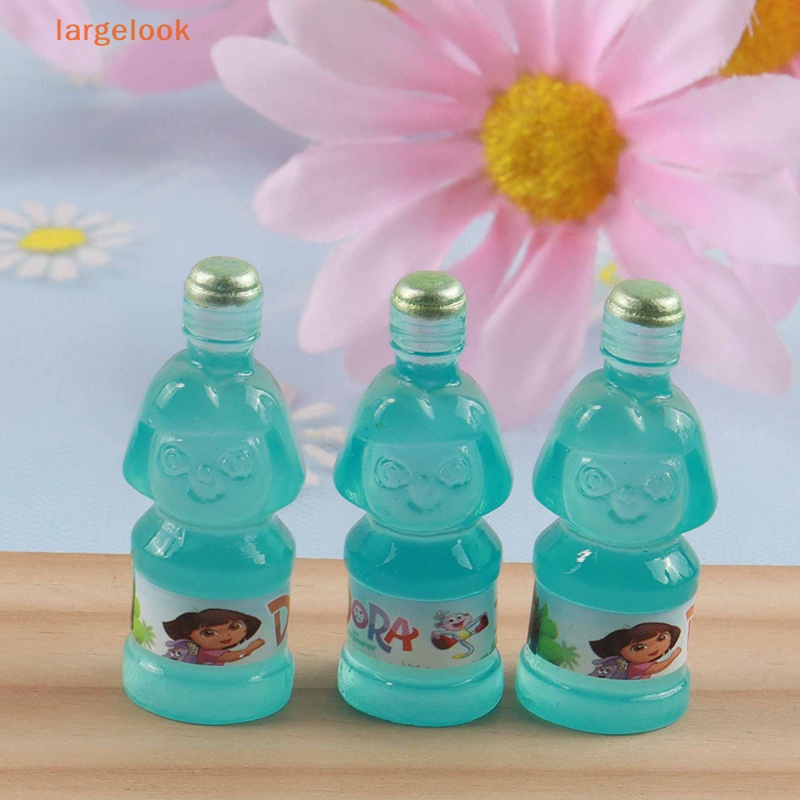 Bộ 5 Bình Nước Mini Họa Tiết Hoạt Hình Màu Dạ Quang Dùng Trang Trí