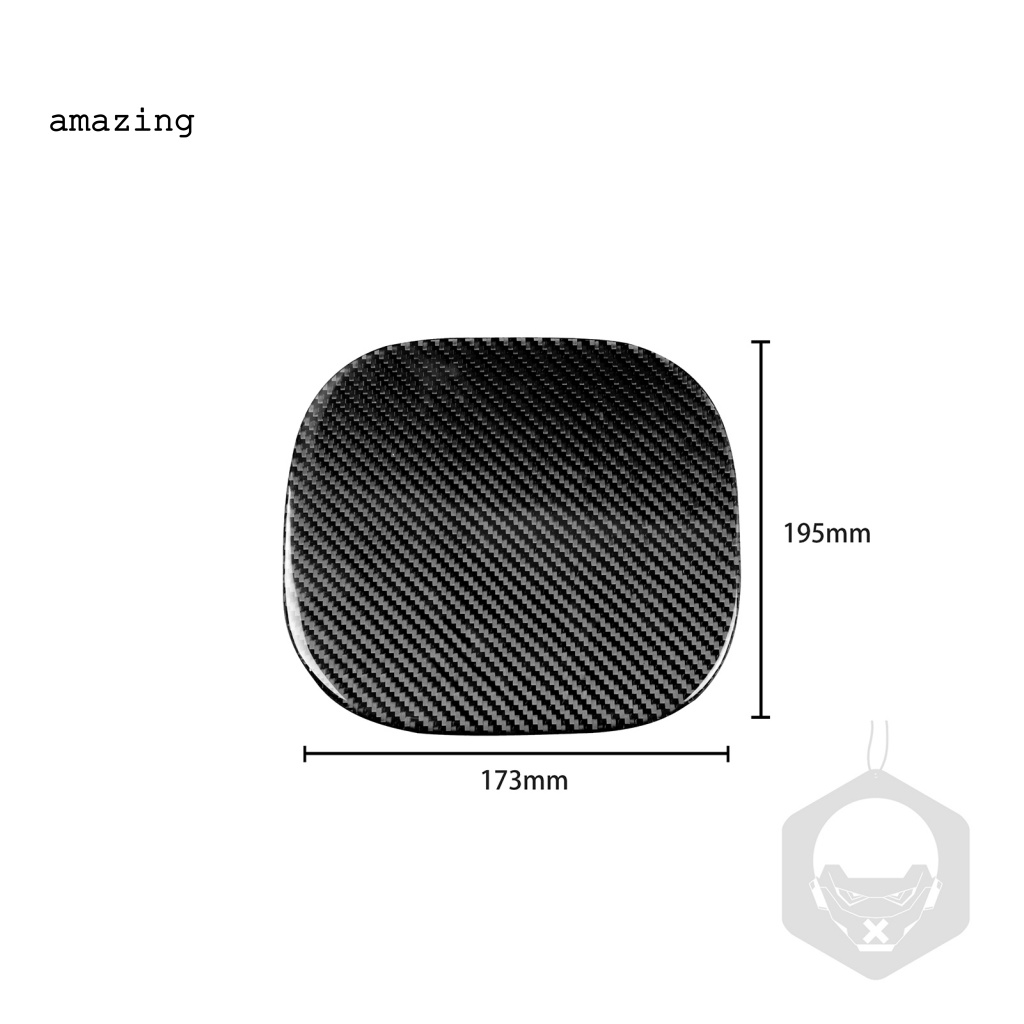 Miếng Dán Nắp Bình Xăng Tự Dính Họa Tiết Sợi Carbon Màu Đen Cho Infiniti FX 2009-2013 QX70 2014-up