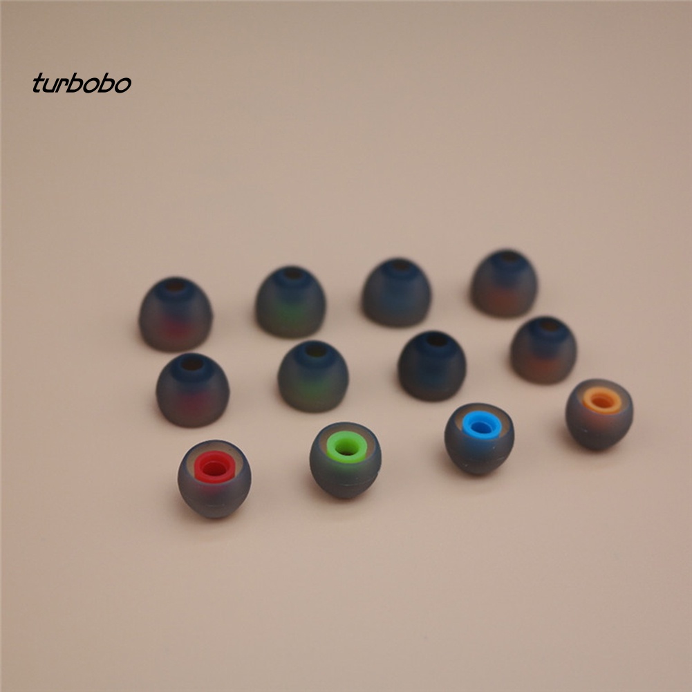 Set 6 Vỏ Bọc Tai Nghe Nhét Tai Thay Thế Bằng Silicon Mềm