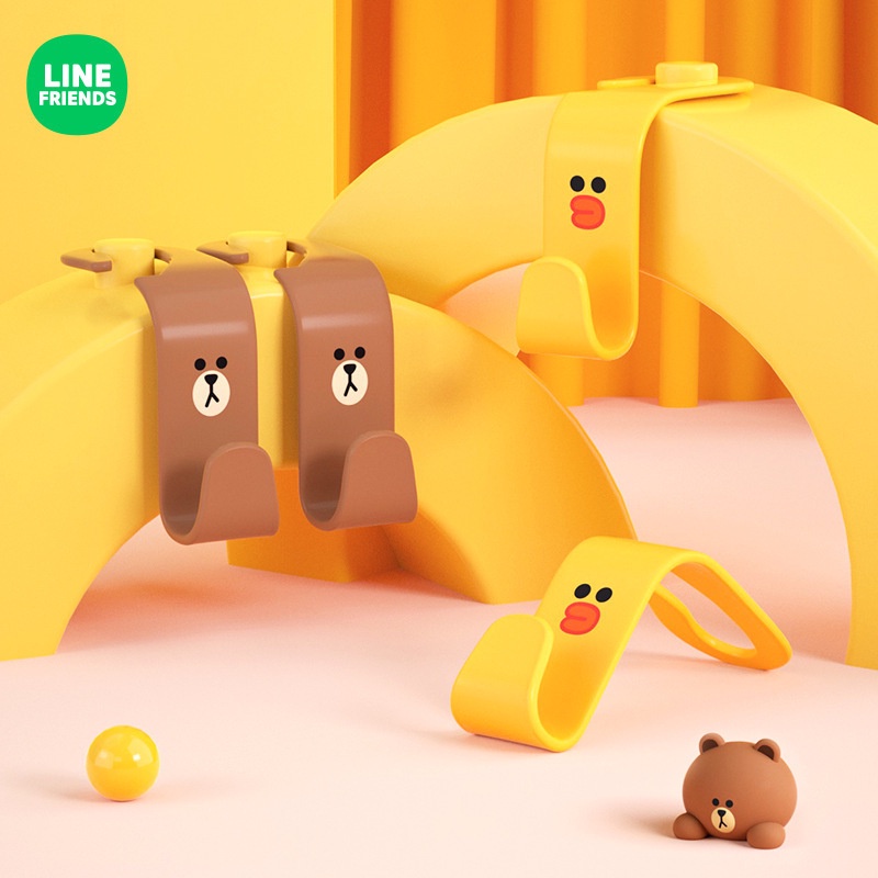 Móc Treo Đồ Đa Năng Hình Gấu Nâu Hoạt Hình Gắn Sau Ghế Xe Hơi