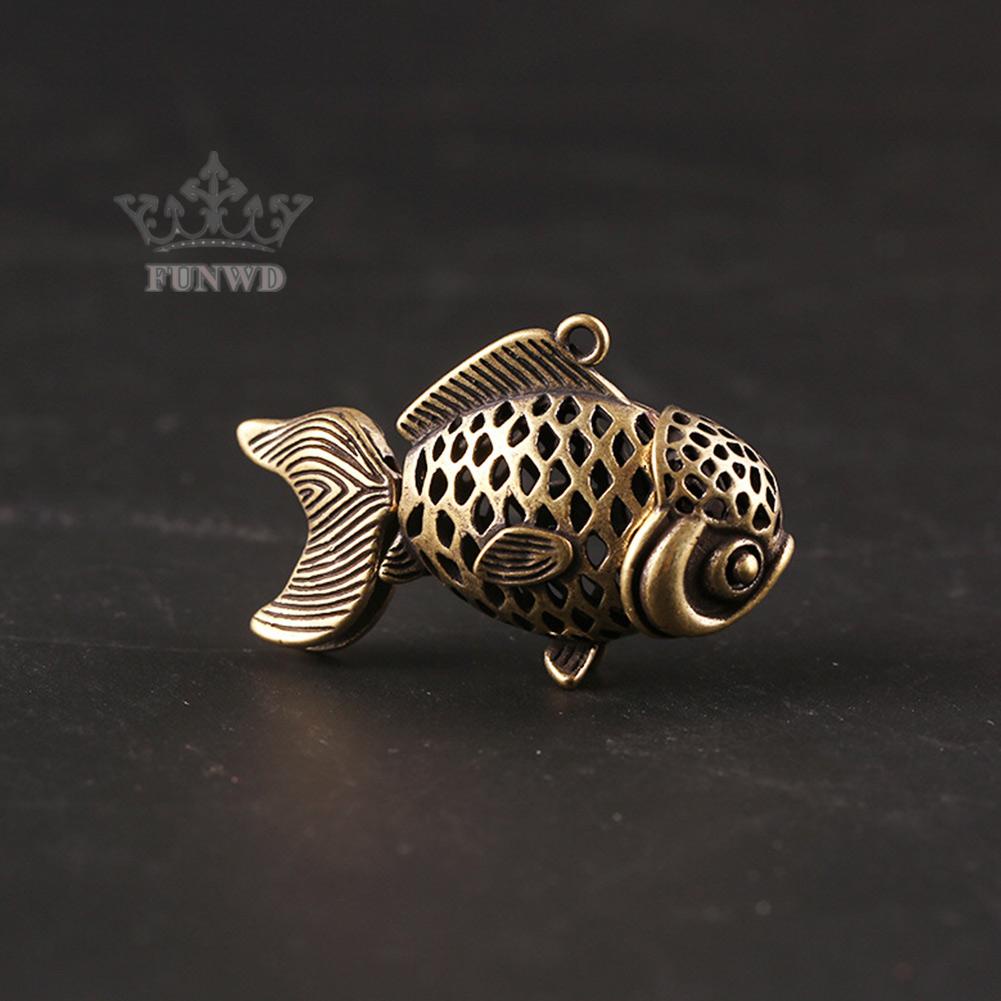 Móc Khóa Hình Cá Bằng Đồng Thau Đẹp Mắt