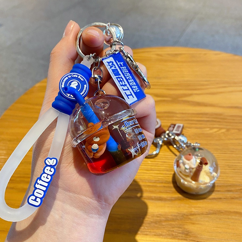 Móc Khóa Hình Ly Trà Sữa Xinh Xắn Sáng Tạo