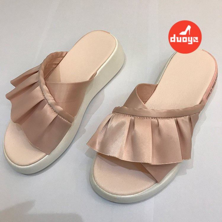 Dép Xỏ Ngón Đi Biển Đế Phẳng Chống Trượt Thời Trang Mùa Hè Đơn Giản Dành Cho Bạn Nữ