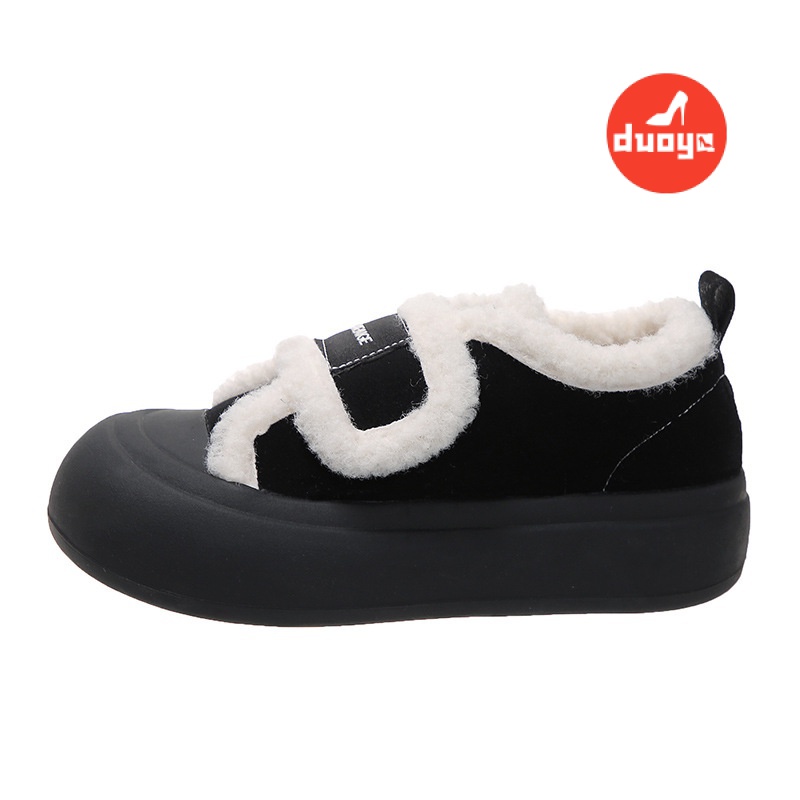 Giày Thể Thao Cotton Lót Nhung Dày Dặn Phong Cách Thời Trang Thu Đông Mới 2022 Cho Nữ