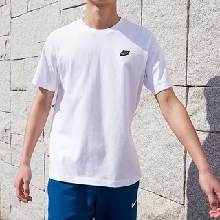 Nike áo thun 100% cotton thoáng khí thêu logo thời trang cho nam