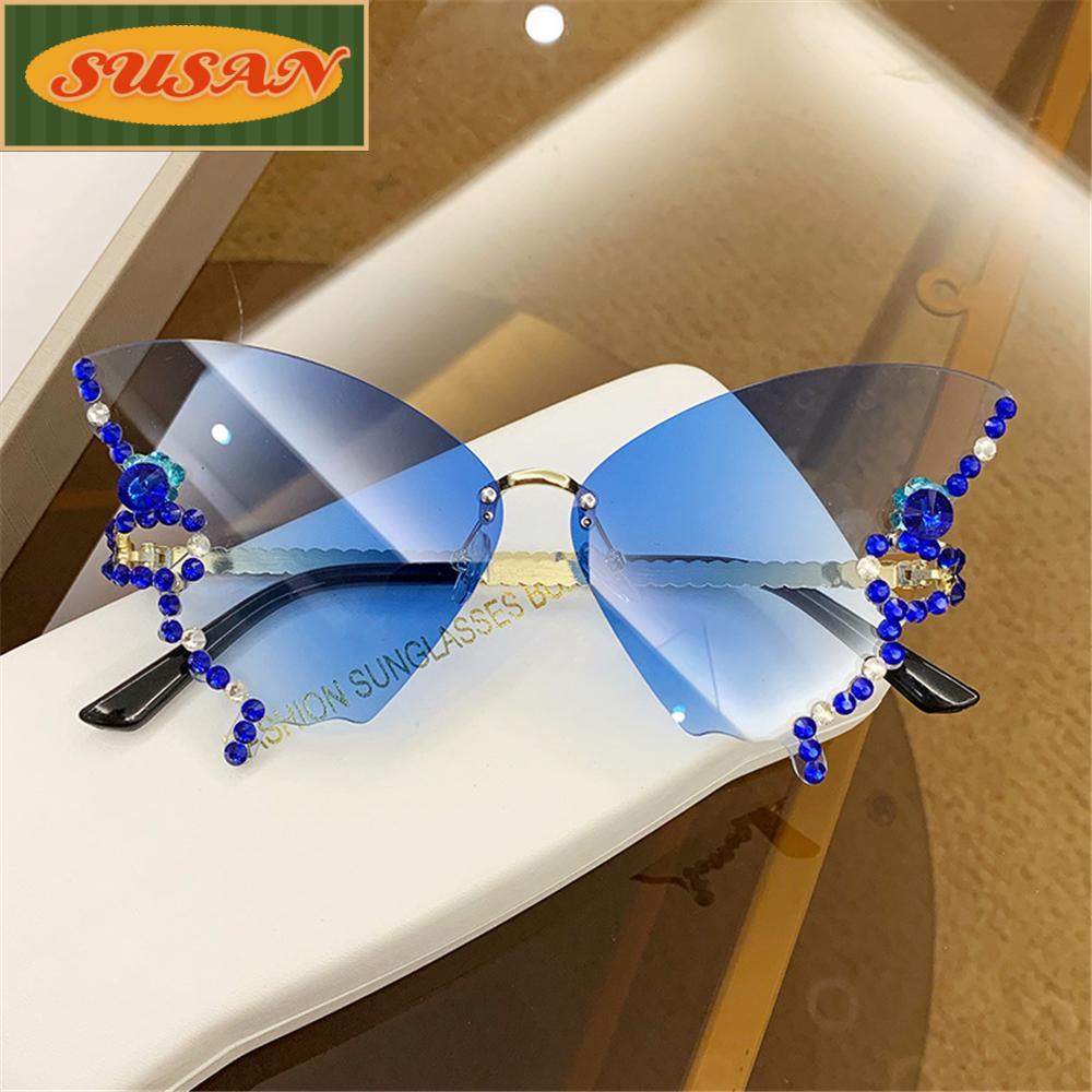 Kính Mát Không Gọng Oversized Y2K