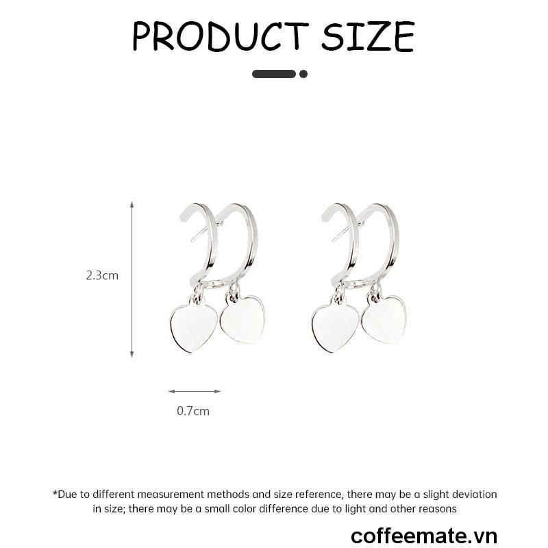 ⚡Đôi Khuyên Tai Hình Trái Tim Đôi Phong Cách Cá Tính Thời Trang Cao Cấp Dành Cho Nữ