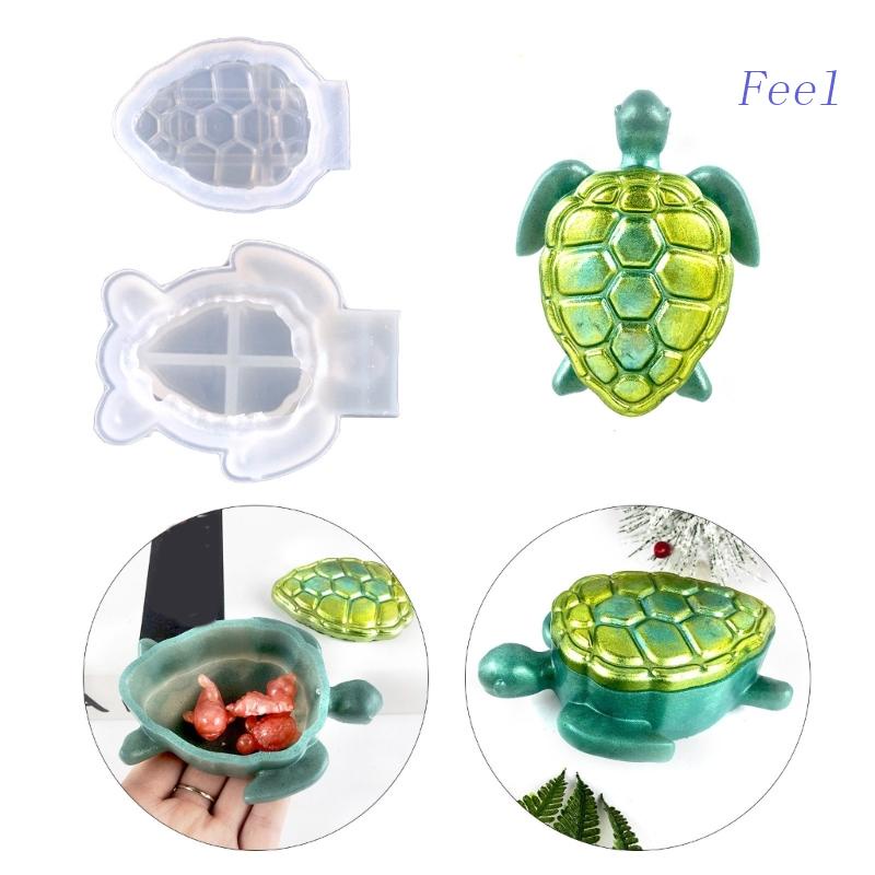 Khuôn Silicone Làm Giá Đỡ Trang Sức Hình Rùa 3D DIY